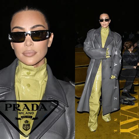 prada kim kardashian|Kim Kardashian milan 2022.